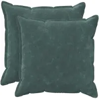 vidaXL Kussensloop 2 st HOUTEN Zee blauw 60 x 60 cm Microfiber Fleece