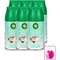 Air Wick 6 x – Navulling – Freshmatic Jasmijn & Appelbloesem – 250 ml - Bulkverpakking - Lentedauw - Douchemop - Geur