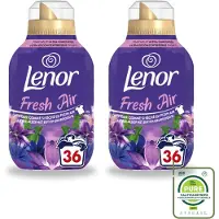 Lenor 2 x - Wasverzachter - Fresh Air Maneschijn - Ultra Geconcentreerd - 36 Wasbeurten - Grootverpakking - Vaatwasstrips - Wasverzachter - Frisheid - Buiten Geur - Wasgoed - Kledingbescherming