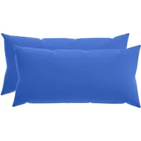 vidaXL Kussen met kussen HEERLEN 2 st Koninklijk Blauw Polyester