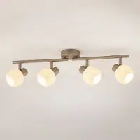 NOLA Plafondlampe , Evey, dimbare, Wit, Woonkamer, Glas, Scandinavisch