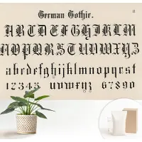 Wallfluent Fotobehang - Zwart Vliesbehang - 152x104 cm - Gotische Letters Fotobehang Vlies - Woonkamer behang Teksten - Muurschildering - Hal behang