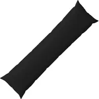 vidaXL Kussen met kussen HEERLEN Zwart 40 x 145 cm Stof