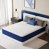 HOMAVO Matras 120x190x22 cm – Pocketveringmatras – 7-Zones – HR Koudschuim – H3 hardheid – Oeko-tex