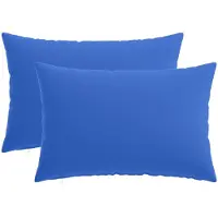 vidaXL Kussen met kussen HEERLEN 2 st Koninklijk Blauw Polyester