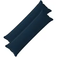 vidaXL Kussensloop 2 st HOUTEN Blauw 40 x 145 cm Microfiber Fleece