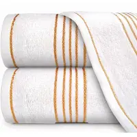 Darymex Gezichtshanddoek 30x50 cm - 100% Katoen Frotte - Wit met Gouden Borduursel - Extra Zacht & Sneldrogend