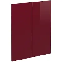 Vicco Keukenfront R-Line Rode hoogglans 59.2 x 71.3 cm meubelfront voor de onderkast, Model 41231