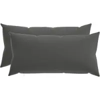 vidaXL Kussen met kussen HEERLEN 2 st Antraciet Polyester