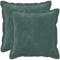 vidaXL Kussensloop 2 st HOUTEN Zee blauw 30 x 30 cm Microfiber Fleece