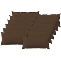 vidaXL Kussensloop 12 st HEERLEN Bruin 40 x 80 cm Stof