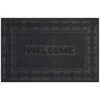 Famanu – Deurmat van rubber, 40 x 60 cm, antislip en weerbestendig, geschikt voor binnen en buiten gebruik