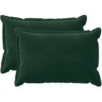 vidaXL Kussensloop 2 st HOUTEN Donkergroen 50 x 70 cm Fluweel
