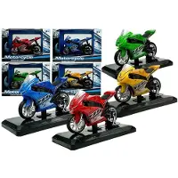 Lean Toys Sportmotorfiets met geluiden 1:18 4 kleuren