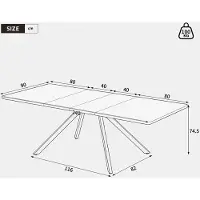 MODFU Uitschuifbare eettafel, 160–240 x 90 cm, eettafel voor 6–10 personen, keukentafel met zwaar belastbaar uitschuifsysteem, rechthoekig, eikenkleur