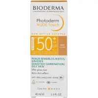 Bioderma Photoderm Nude Dorado 40ml Zonnebrandcrème Voor Het Gezicht
