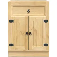 vidaXL Kast SKI HoningBruin 60 x 46 x 81,5 cm Massief grenenhout