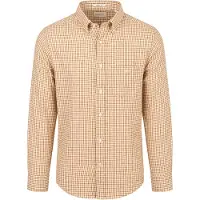 Gant Overhemd Flanel Ruit Caramel