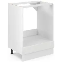 Vicco Keukenfront R-Line Wit Landhuis 59.6 x 11.2 cm meubelfront voor de ovenombouwkast, Model 36340