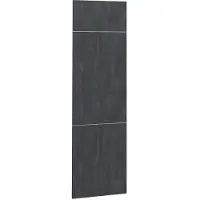 Vicco R-Line Keukenfront – 59.6 x 196 cm meubelfront voor de koelkastombouwkast Zwart beton