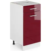 Vicco Keukenfront R-Line Rode hoogglans 39.6 x 70.8 cm meubelfront voor de lade-onderkast, Model 41230