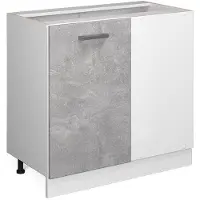 Vicco Keukenfront R-Line Beton 39.6 x 71.3 cm meubelfront voor de hoekonderkast, Model 37357