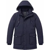 Local Fanatic Parka Heren - Gewatteerde Jassen - Heren Winterjassen Volwassen - GS18202 - Blauw