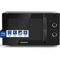Heinner Magnetron 25L – 800W – 5 Vermogensniveaus – Ontdooifunctie – Draaiknop & Timer – Zwart