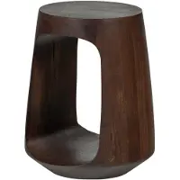 Woood Bayo Bijzettafel - Mangohout - Bruin/Walnoot - 45x33x33