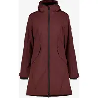 Kjelvik lange dames softshell jas bordeauxrood maat XXXL