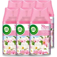 Air Wick 6 x - Luchtverfrisser Navulling - Magnolia & Kersenbloesem - Automatische Spray - 250 ml - Voordeelverpakking - 6 stuks