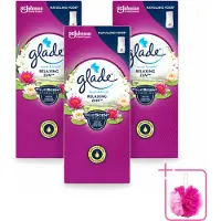 Glade 3 x – Touch & Fresh Navulling – Relaxing Zen – 10 ml - Bulkverpakking - Geurboost - Douchemop - Luchtverfrisser