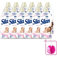 Silan 12 x – Wasverzachter – Sensitive – 1144 ml - Bulkverpakking - Wasverzachter - Douchemop - Gevoelige huid