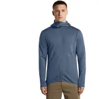 Icebreaker - Merino 560 Realfleece Elemental II L/S Zip Hoodie - Merinovest XL, blauw