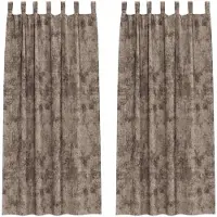 vidaXL Velvet Gordijnen 2 st Cappuccino 260 x 140 cm Fluweel
