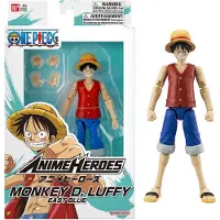 Bandai One Piece – Anime Heroes – Monkey D. Luffy East Blue Figuur 17 cm – Officiële One Piece Licentie – Gelede Luffy East Blue Versie Figuur – Kinderspeelgoed 4 jaar en + – – 37056