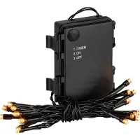 Coen Bakker Kerstverlichting op Batterijen - Timer - 200 LED's - 15 meter - Classic Warm