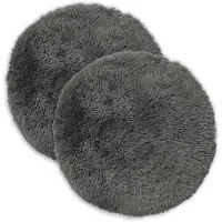 vidaXL Kussen 2 st HEERLEN Lichtgroen Ø 40 cm PV Fleece