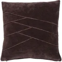 Mars & More Uneven Pintuck kussen bruin 45x45cm