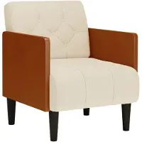 vidaXL Fauteuil met armleuningen 55 cm Linnen