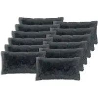 vidaXL Kussen 12 st HEERLEN Antraciet 40 x 80 cm PV Fleece