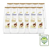 Dove 12 x Douchecrème - Nourishing Care - Arganolie - 400 ml - Grootverpakking - Vaatwasstrips - Douchegel - Huid Verzorging - Arganolie - Hydratatie - Droge Huid