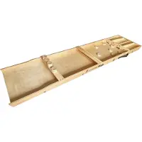 Cougar Dutch Shuffle Board Sjoelbak, Hout | Shuffleboardtafel 200 x 40 cm, 30 schijven | 2 delig | Competitieformaat