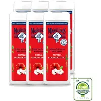 Le Petit Marseillais 6 x – Douchegel – Bio Katoenmelk & Papaver – 400 ml - Grootverpakking - Vaatwasstrips - Douchegel Bio - Katoenmelk - Papaver - Huid Verzorging - Milde Reiniging