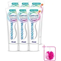Sensodyne 6 x – Tandpasta – Complete Protection + Fresh Breath – 75 ml - Bulkverpakking - Gevoelige tanden - Douchemop - Tandpasta