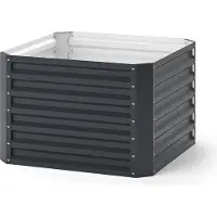 OK-Living Verhoogd tuinbed Antraciet 90 x 90 cm, Model 42044