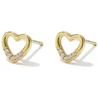 Yehwang Livi - Hartjes Oorknopjes - Zirkonia - Stainless Steel - Jewellery by Mae