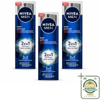 Nivea 3 x MEN Anti-Age 2-in-1 Power Hydraterende Crème voor het gezicht, SPF 30 - 50 ml - Voordeelverpakking - 3 stuks