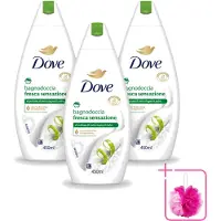 Dove 3 x – Douchegel – Fresh Sensation – 450 ml - Bulkverpakking - Douchegel - Douchemop - Fris gevoel