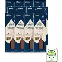 Glade 12 x - Geurstokjes Moment van Zen - Aromatherapie Geurverspreiding - 80 ml - Grootverpakking - Vaatwasstrips - Geurstokjes - Aromatherapie - Rust - Ontspanning - Lavendel